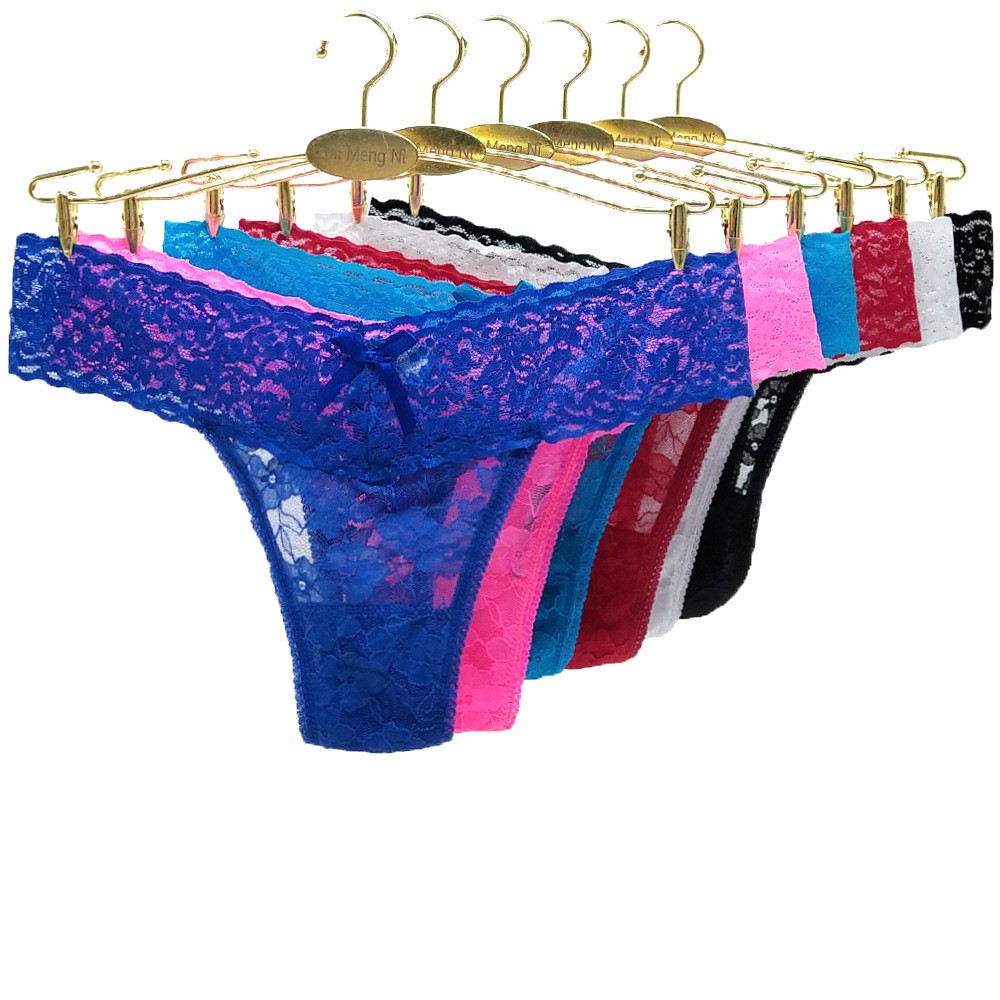 Celana dalam Sexy Transparan G-string Lace Celana thong Wanita (Bisa Pilih Size/Wnrna Random) C185