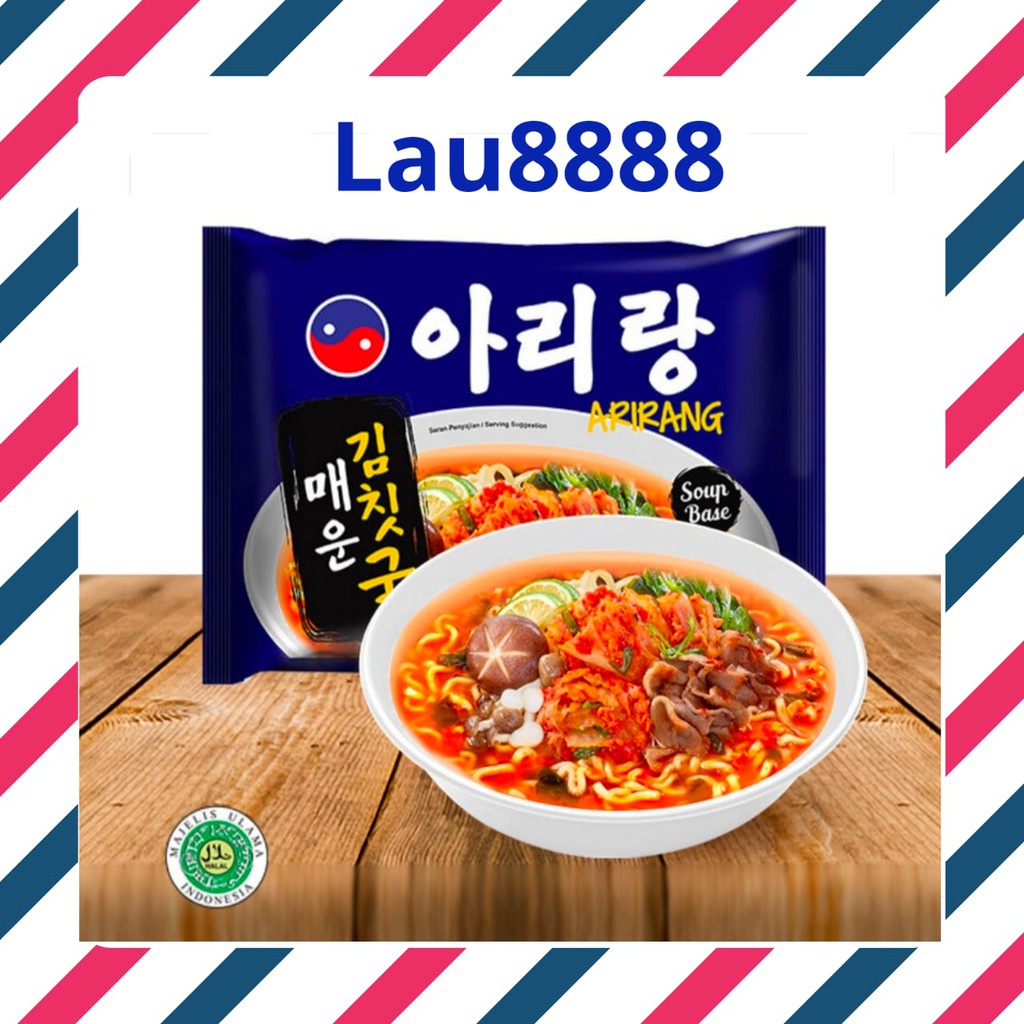 

Arirang Spicy Kimchi Noodle Soup/ instant noodle/ mie instan 120g