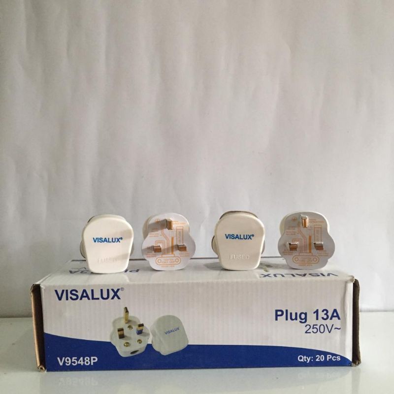 Steker AC Kaki 3 Visalux Dilengkapi Sekring