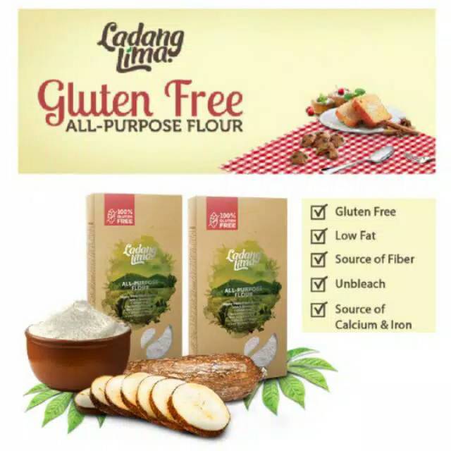 

Ladang lima all purpose gluten free 500gr / tepung serbaguna / tepung singkong / tepung mocaf