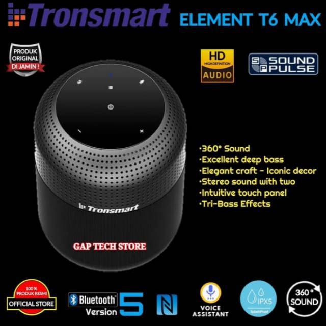Tronsmart Element T6 Max / T 6 Max HD Portable Bluetooth Speakers