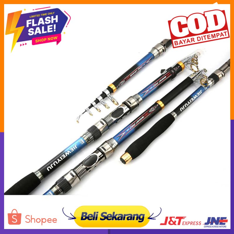 JIEWEIYUJU Joran Pancing Portable Telescopic Epoxy Resin