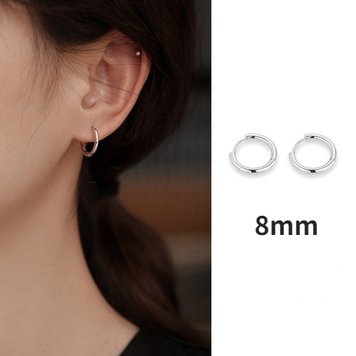 Anting Hoop Bahan S925 Sterling Silver