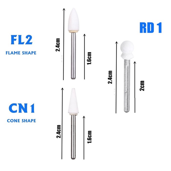 

Unik Alicedental White Stone Dental High speed Bur / bur poles putih Limited
