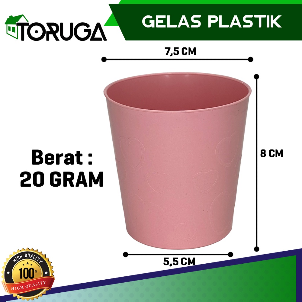 Gelas Cangkir Plastik Cup Gelas Susu Gelas Teh Warna Warni gelas plastik murah souvenir