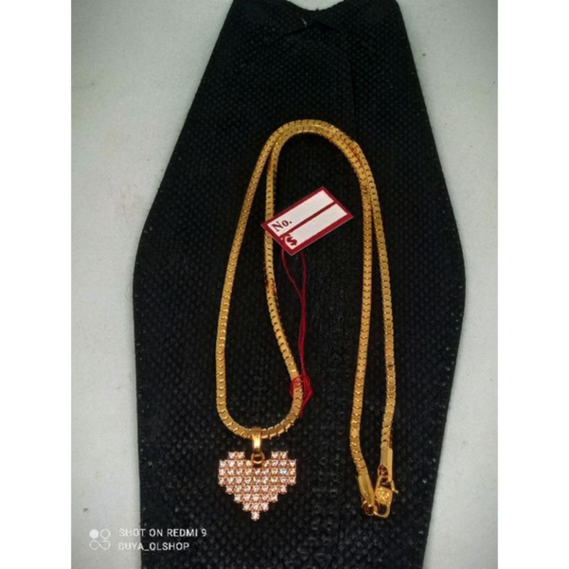 (Anti Karat) Kalung Milano Love Permata