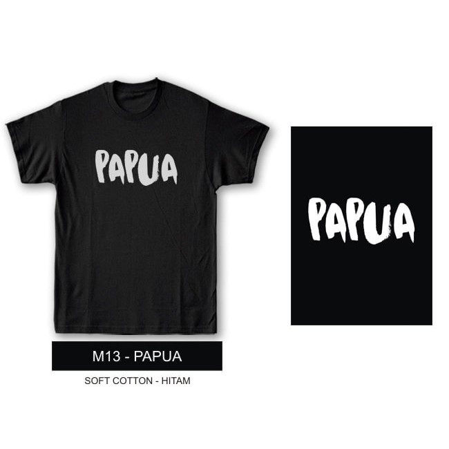 Kaos Tshirt Baju Combed 30S Distro Papua