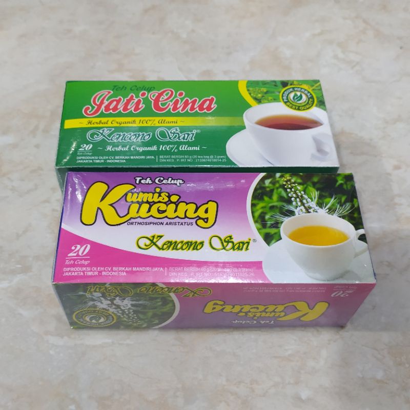 

TEH CELUP JATI CINA / KUMIS KUCING KENCONO SARI ISI 20