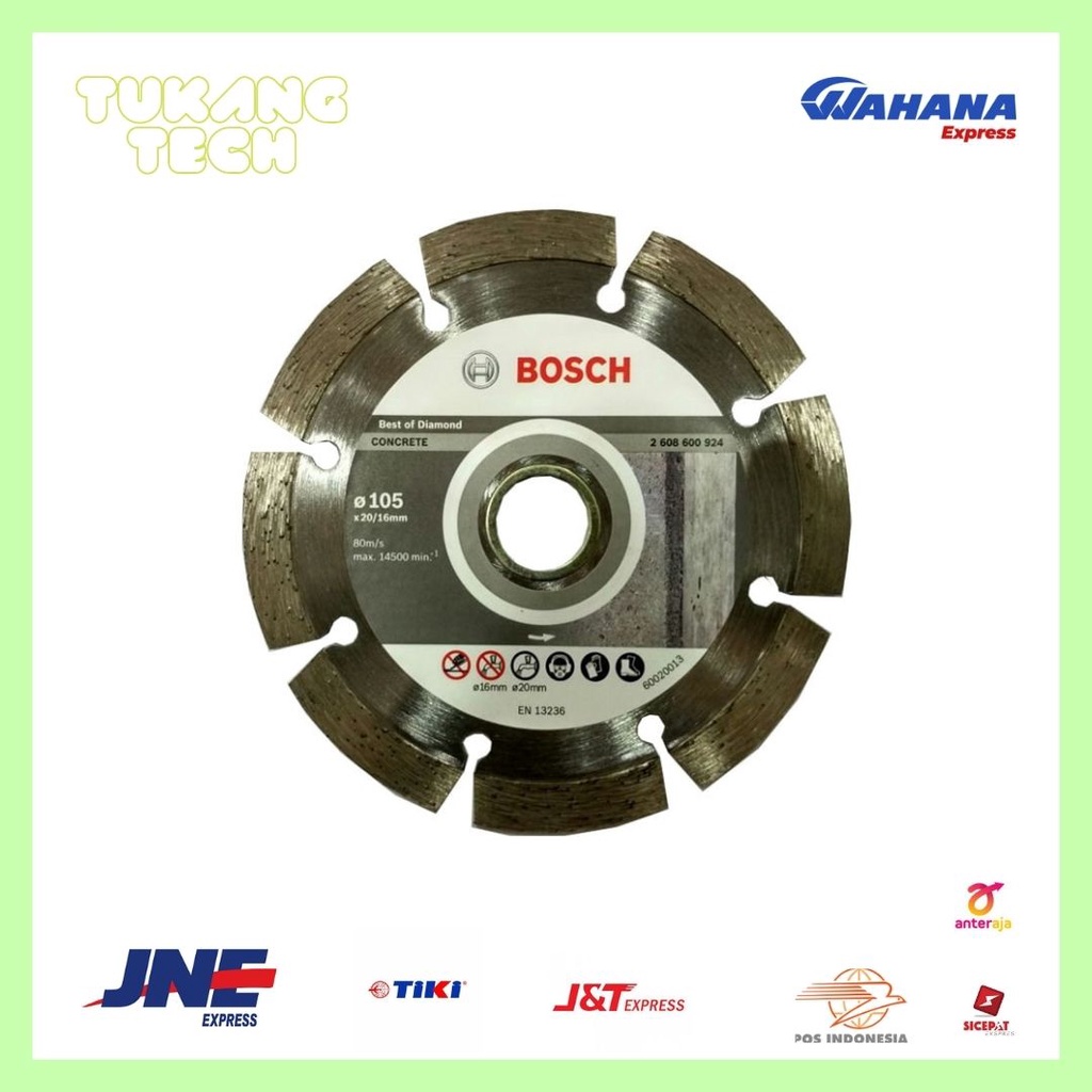 Bosch Diamond Disc /Mata Potong Beton 4" ( 924) / Mata potong gerinda Beton Bosch