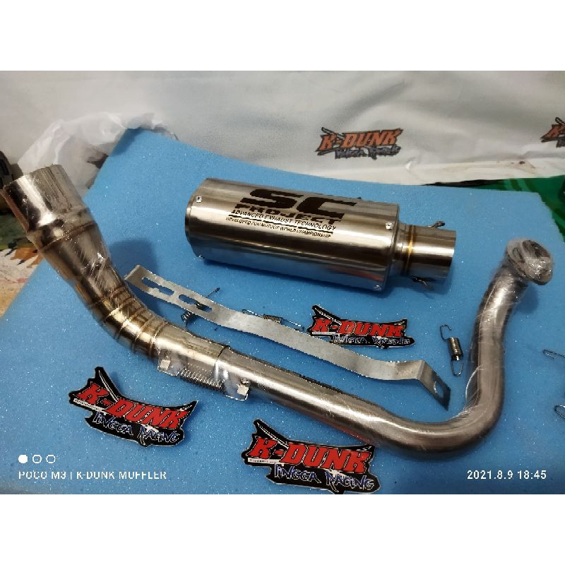 Knalpot racing SC project matic vario Mio beat scoopy
