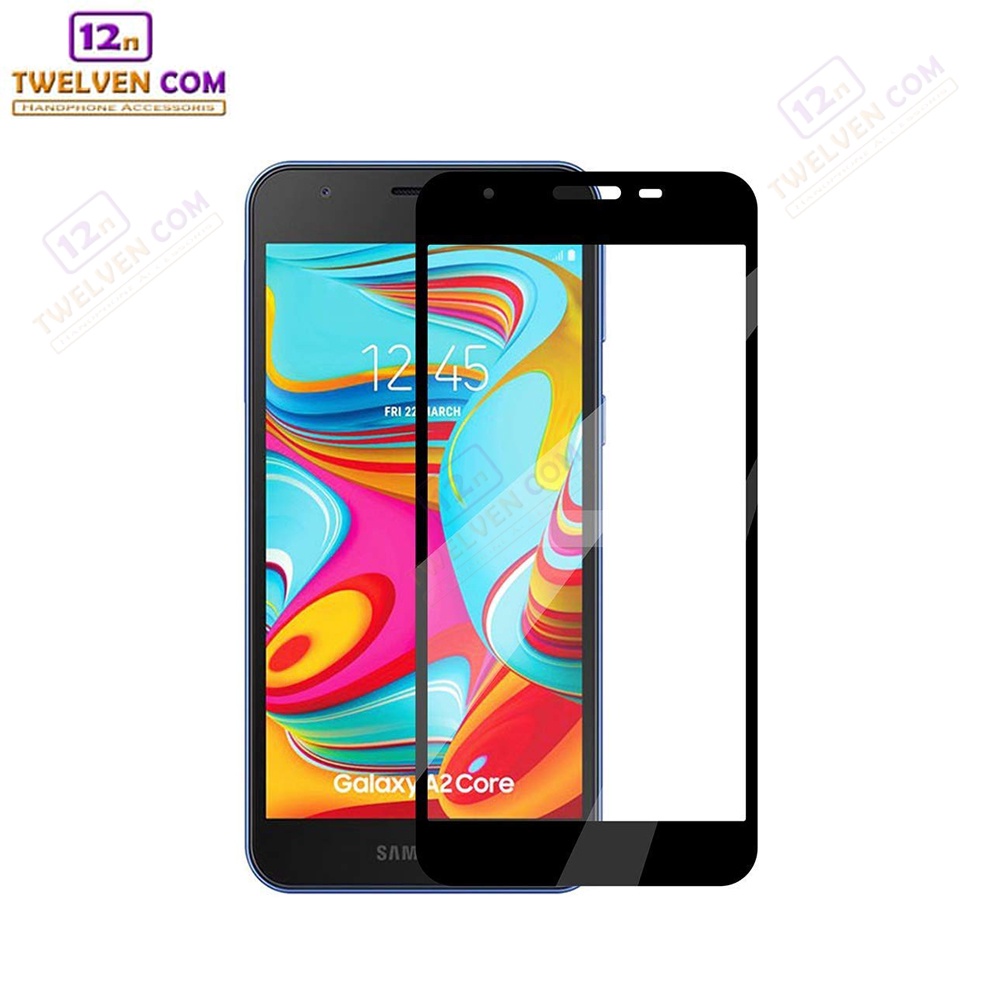 [FLASH SALE] zenBlade 5D Full Cover Tempered Glass Samsung Galaxy A2 Core - Hitam