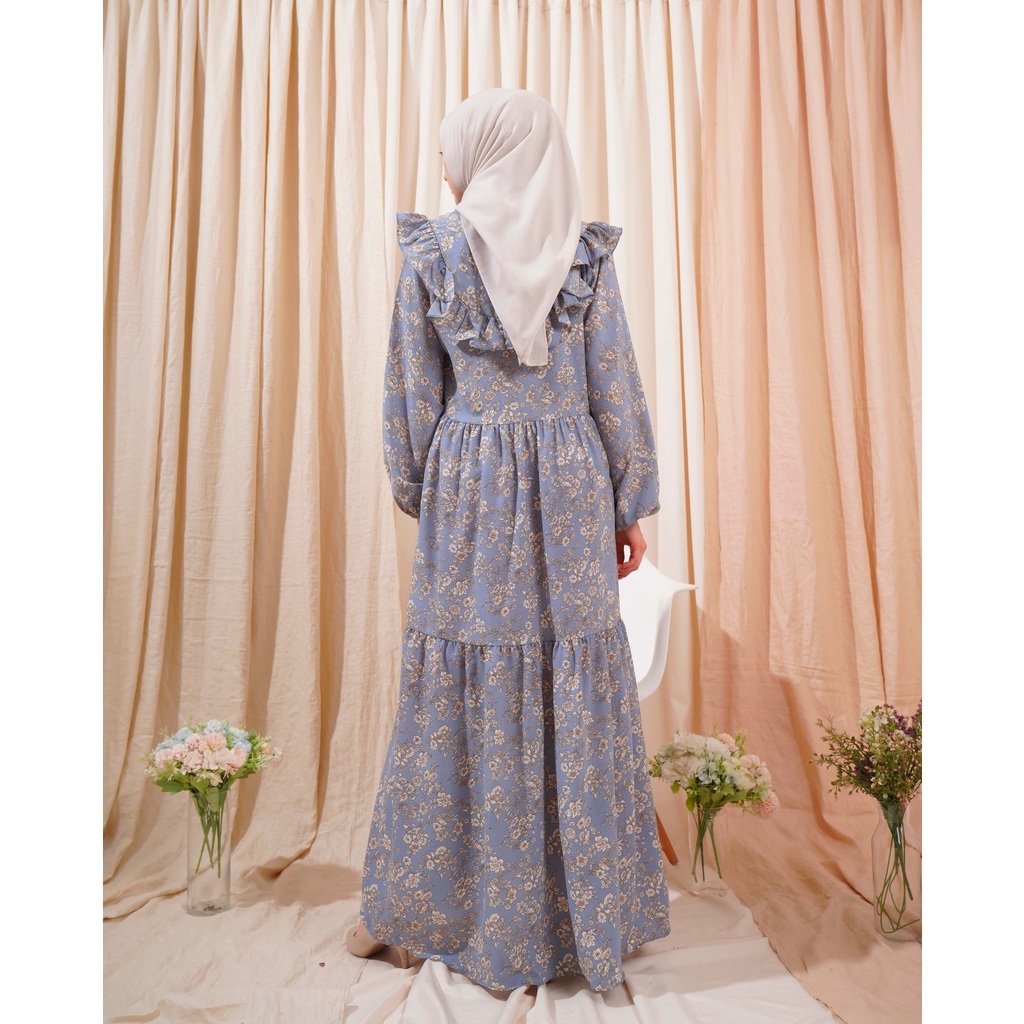 QUEENA DRESS BUSUI JUMBO LONG GAMIS ANTI KUSUT BAHAN ADEM