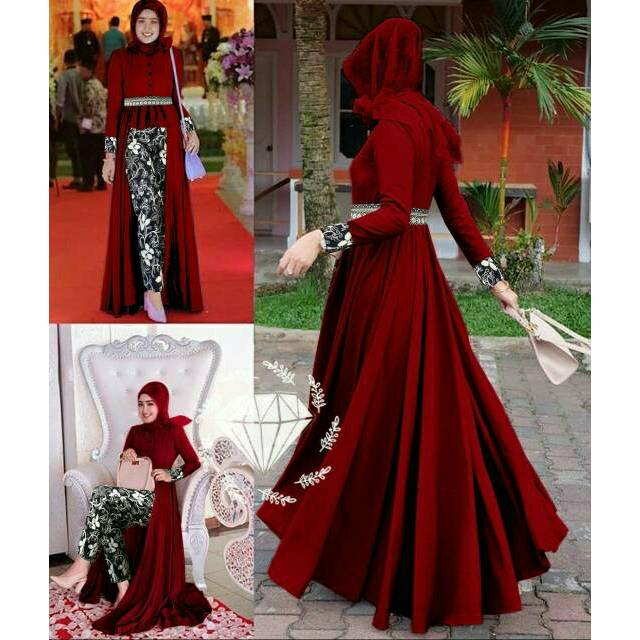 SET CELANA MAFAZA, BATIK BALOTELI, GAMIS HIJAB MUSLIM, DRESS