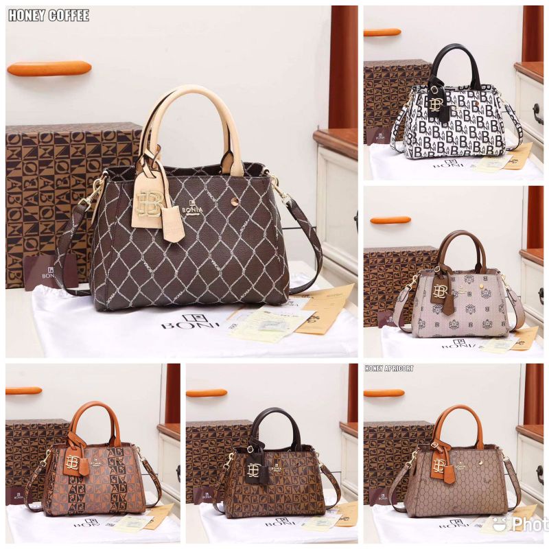 TAS B@NIA MONTEG 8807 WITH BOX TAS WANITA JINJING SLINGBAG IMPORT