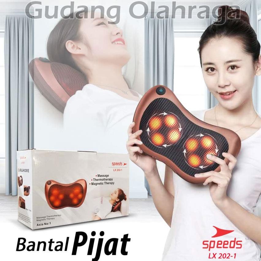 Bantal Pijat Elektrik 8 Bola portable Car and Home Massage Pillow Electric Speeds 202-01
