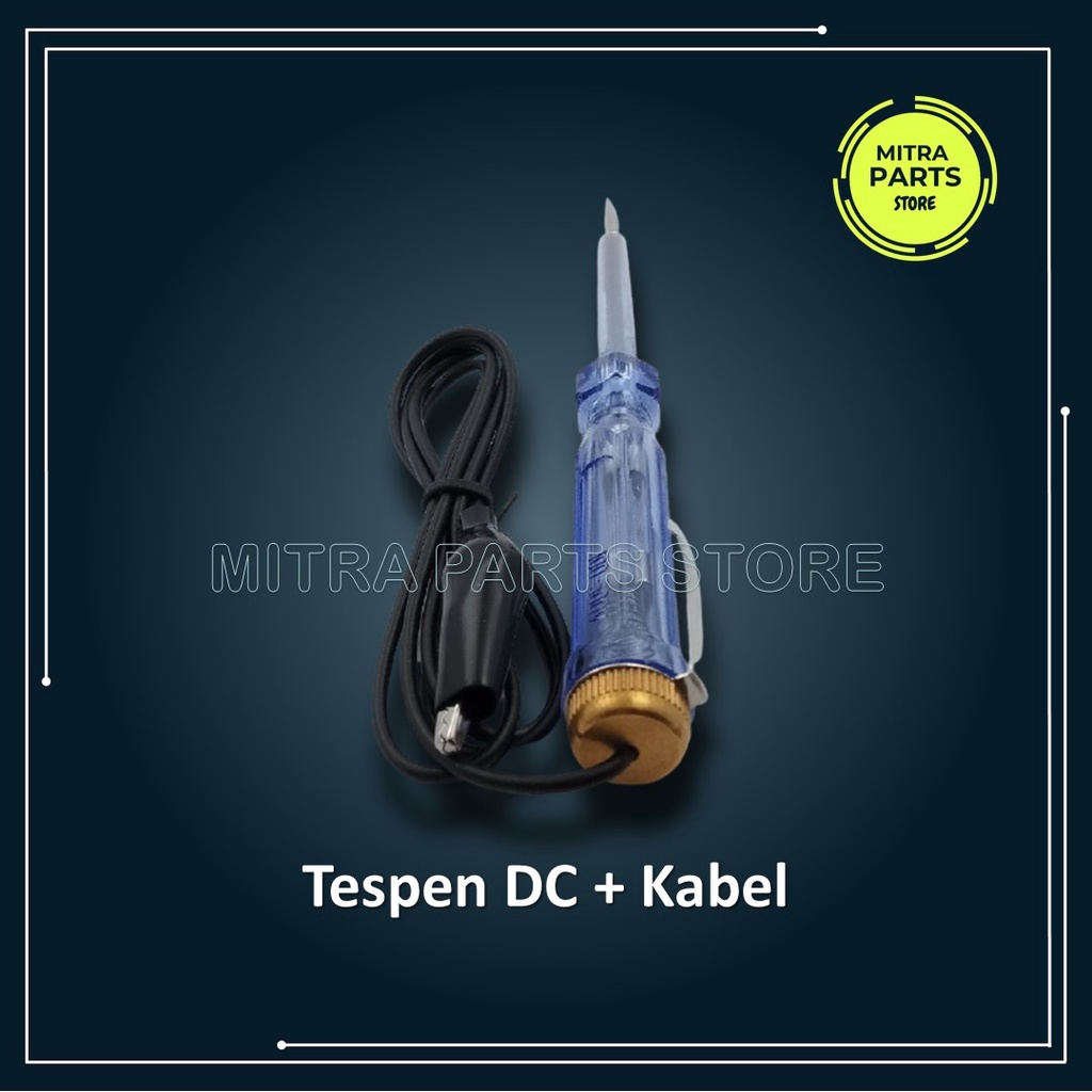 Tespen Obeng Aki DC 12v + Kabel / Testpen Tespen Test Pen Aki DC