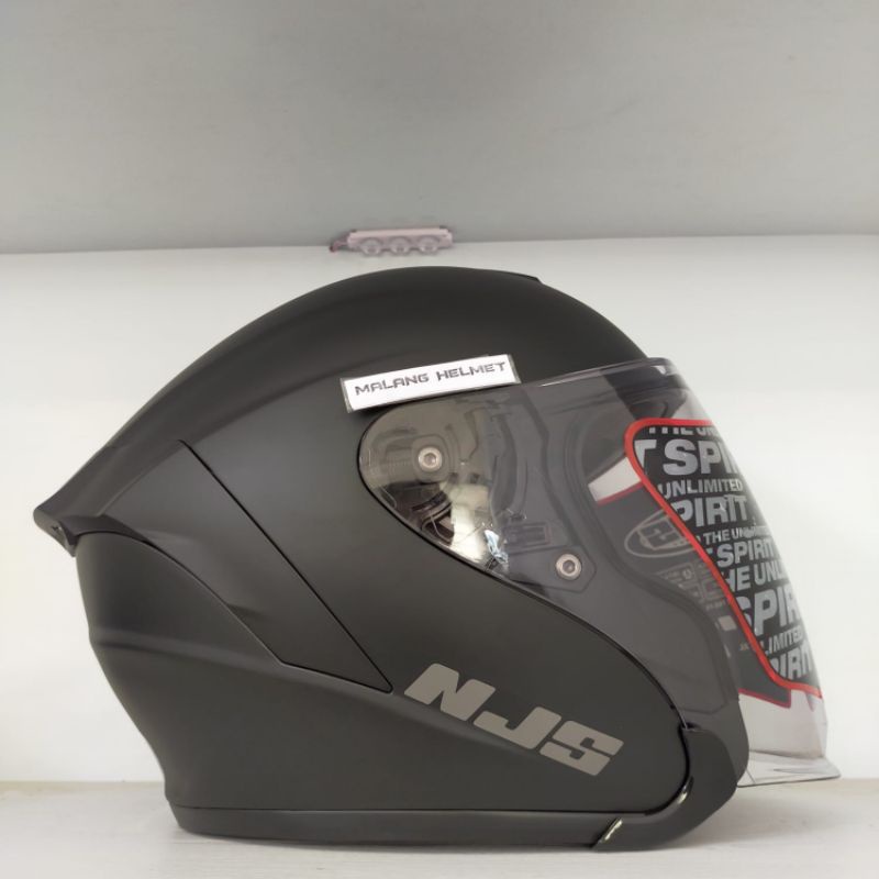 Helm NJS Kairoz Solid Black Doff (Ongkir Termurah 3kg)-1