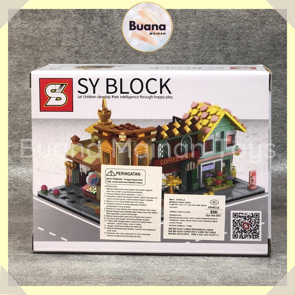 BRICK SY BLOCK MINIATUR SHOP BUILDING MAINAN BRICKS EDUKASI ANAK CREATOR MINI BUILD STORE 5303