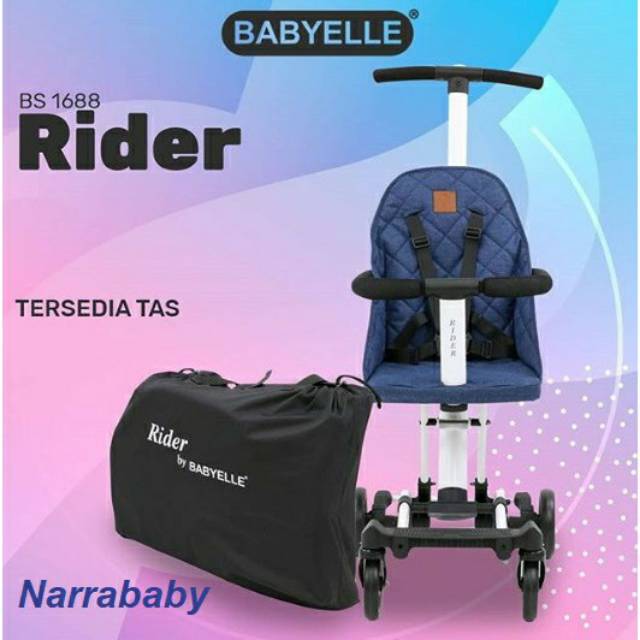 Stroller Babyelle Convertible Rider LT DX Kereta Dorong Bayi Baby Elle Cabin Size