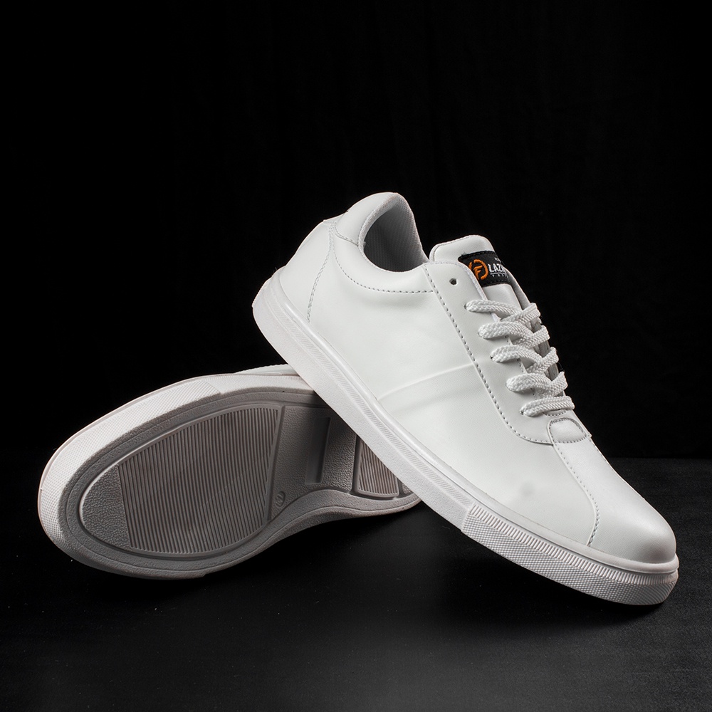 SMITH FULL WHITE |ManNeedMe x FlazhBack| Sepatu Sneakers Pria Kets Casual ORIGINAL