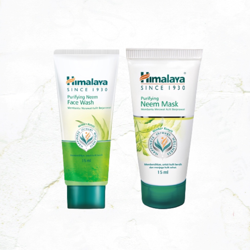 ✨ ELYSIA ✨ Himalaya Purifying Neem Mask 15ml | Neem Face Wash 15ml