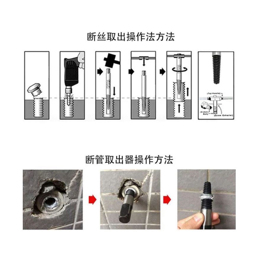 SET ISI 5PCS Screw Extractor Tap Balik Set Pencabut Baut Rusak Patah 5pcs/ Tool Set/ALAT PEMBUKA BAUT YG RUSAK / ALAT PISAH BAUT/ALAT ANGKAT BAUT BERKUALITAS