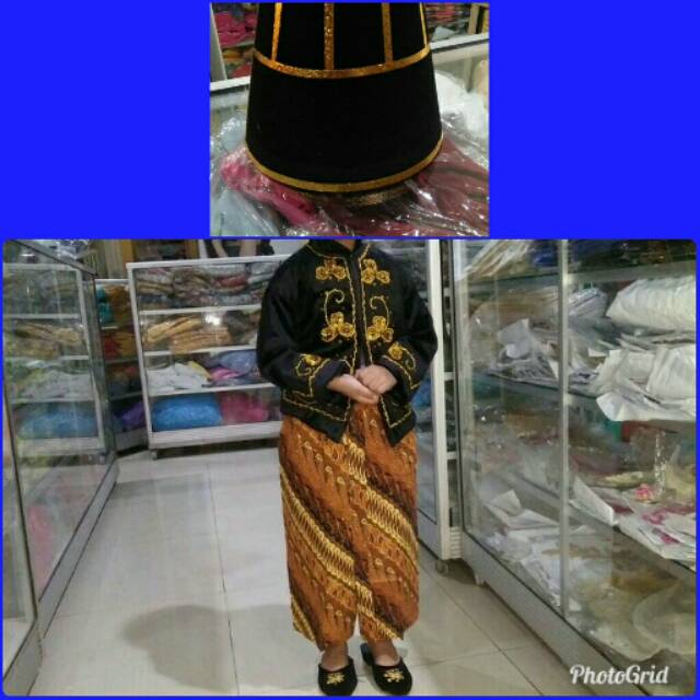 Baju adat jawa pengantin bludru anak laki