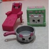 [Preloved Mainan McD] kitty love chair stove and teflon original