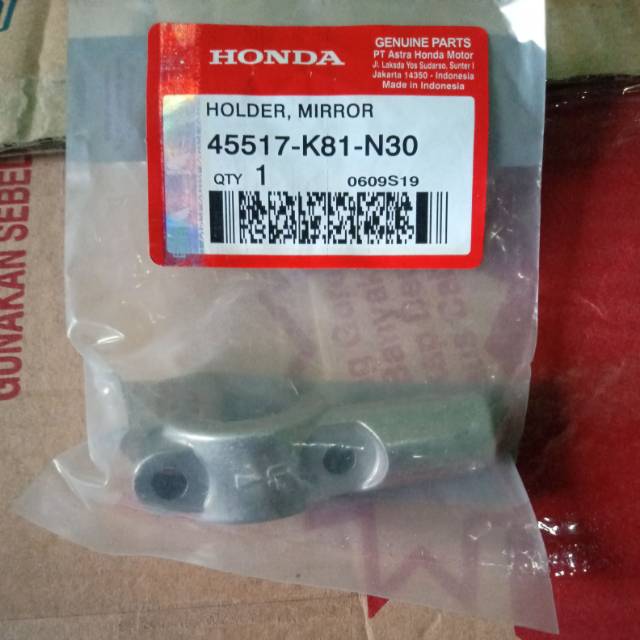 KDM_24 Dudukan spion kanan kiri Honda motor beat esp Scoppy new LED Vario 125 esp Vario 150 esp-K81 silver