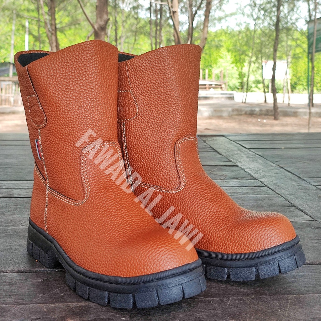 Sepatu Safety boot Kingshoes Gregor Keselamatan Kerja Pabrik Proyek  Ujung Besi Terbaik Termurah