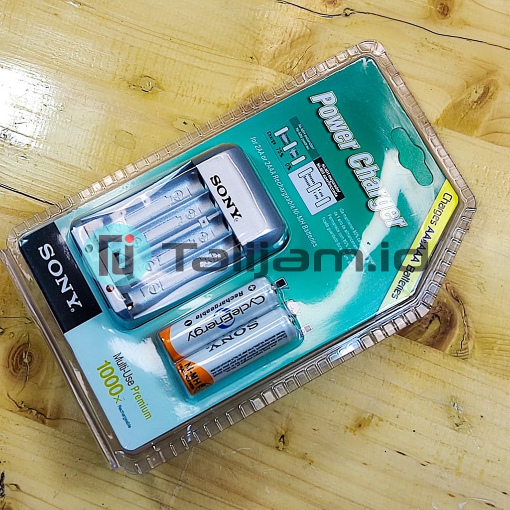 Paket batu Batrei Battery cas A2 AA Dan Charger Sony Rechargeable