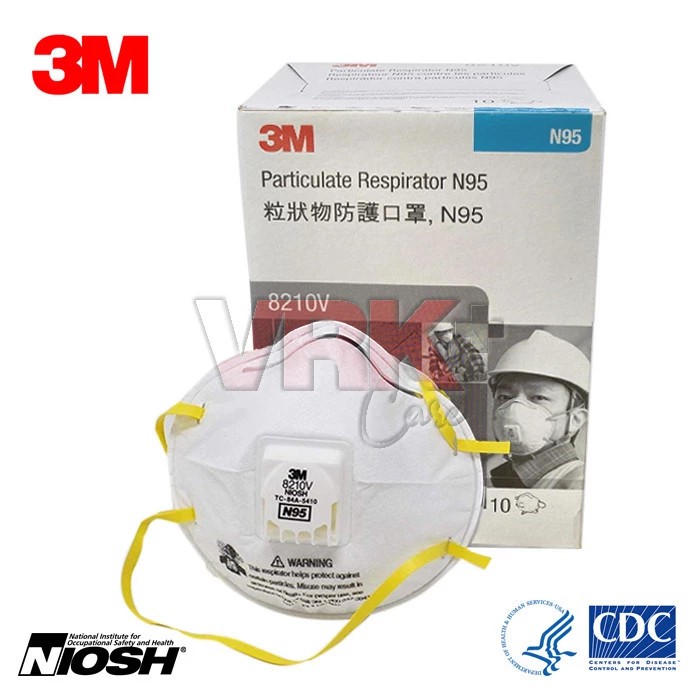 Masker N95 3M 8210v Headloop Hijab