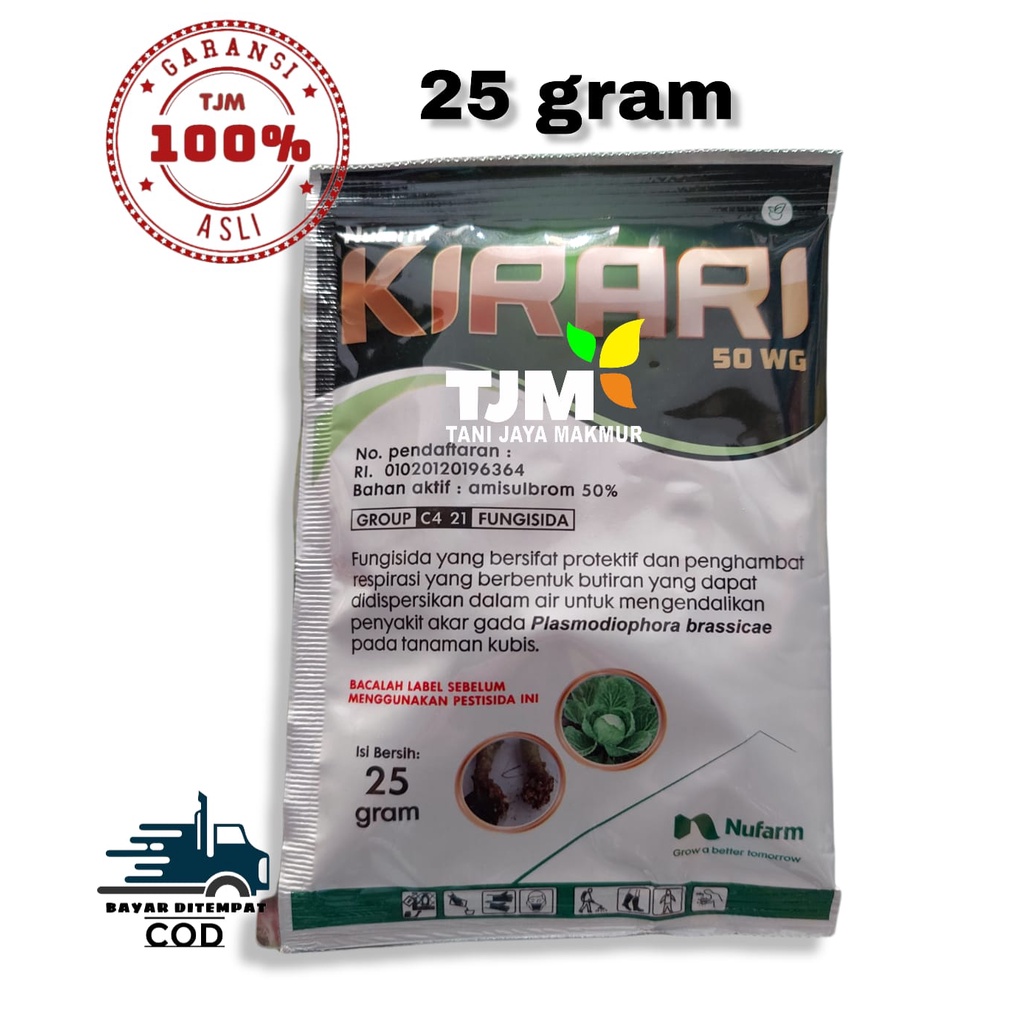 KIRARI  50 WG 25 GRAM/fungisida kirari 25 gram/obat anti akar gada/kirari nufarm/kirari anti gada/ob