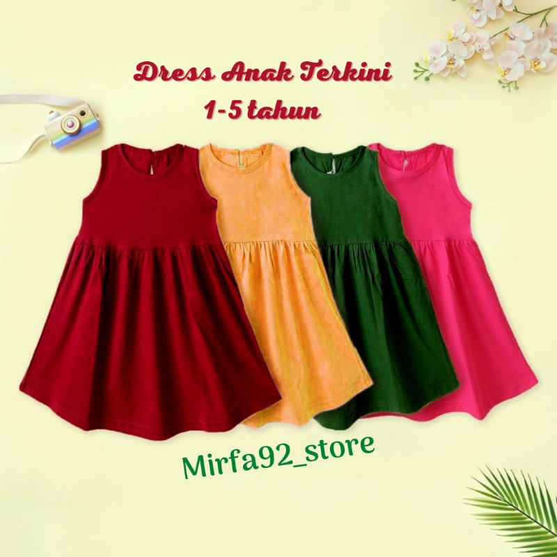 [ GRATIS ONGKIR ] Namera Dress 4 warna / Dress Anak Berkualitas Premium