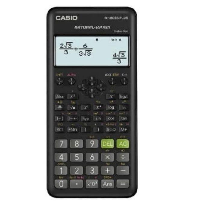 

『FRESH』 KALKULATOR SEKOLAH KULIAH Casio FX 350 ES PLUS ORIGINAL - Scientific Calculator