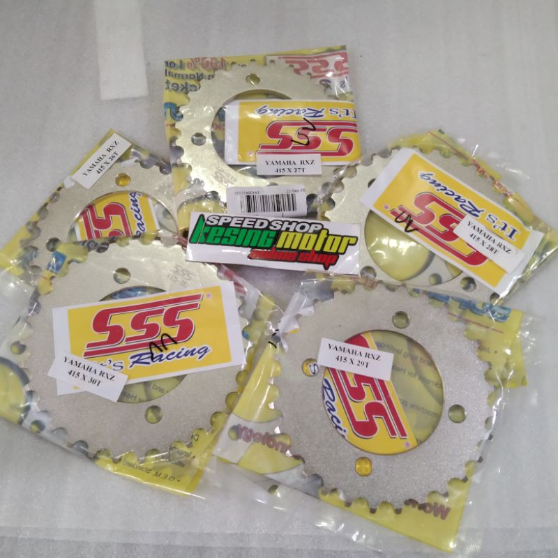 GIR GEAR BELAKANG SSS RACING RXZ RX KING JUPITER Z VEGA MX F1ZR FI CRIPTON 415 - 26 27 28 29 30 ATAU