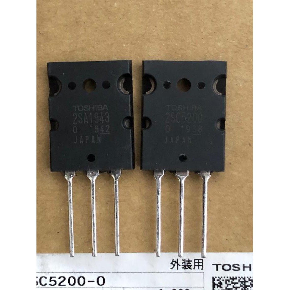 Jual Transistor Toshiba 2Sa1943 2Sc5200 / A1943 C5200 Ori Elektronik