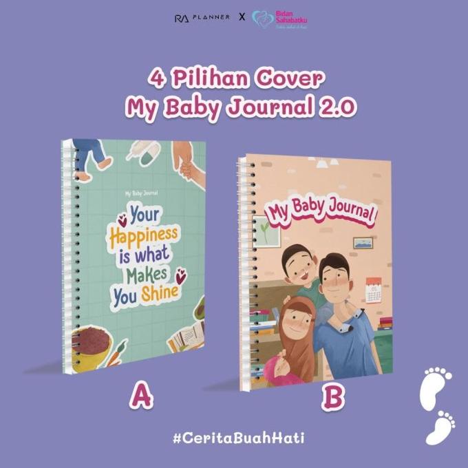 

KADO LAHIRAN/NIKAHAN-MY BABY JOURNAL 2.0 BUNDLE BY RA PLANNER- COVER A