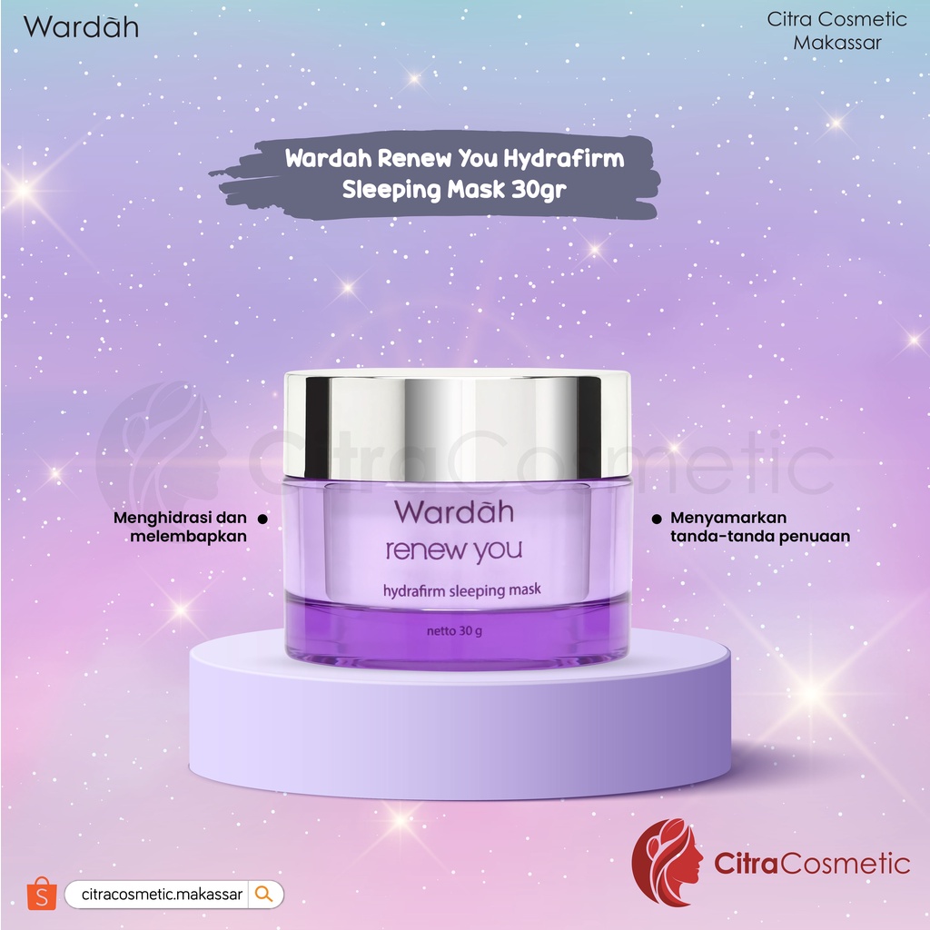 Wardah Renew You Series Anti Aging | Sleeping Mask | Day | Night Cream | Facial Wash | Serum | Eye Cream | Essence | Facial Wash