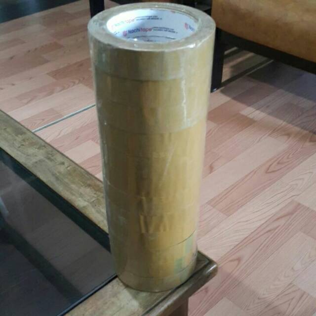 

Lakban bening cokelat opp nachi 1" opp tape murah berkualitas