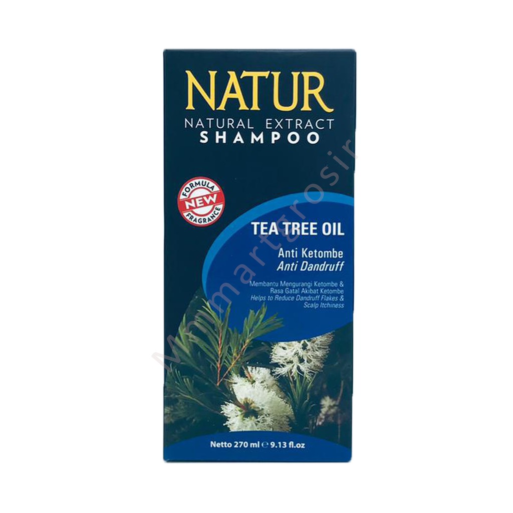 Natur / Shampoo / Tea tree oil / Gingseng extract / 270ml