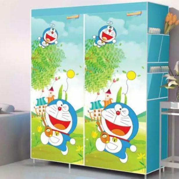Rak Baju Portable Lemari Pakaian Multifungsi / Lemari Karakter Portabl