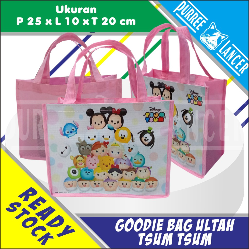 

Goodie Bag Ultah Tsum Tsum / Tas Souvenir Pesta / Tas Ulang tahun Tema Tsum Tsum (Ready Stock)