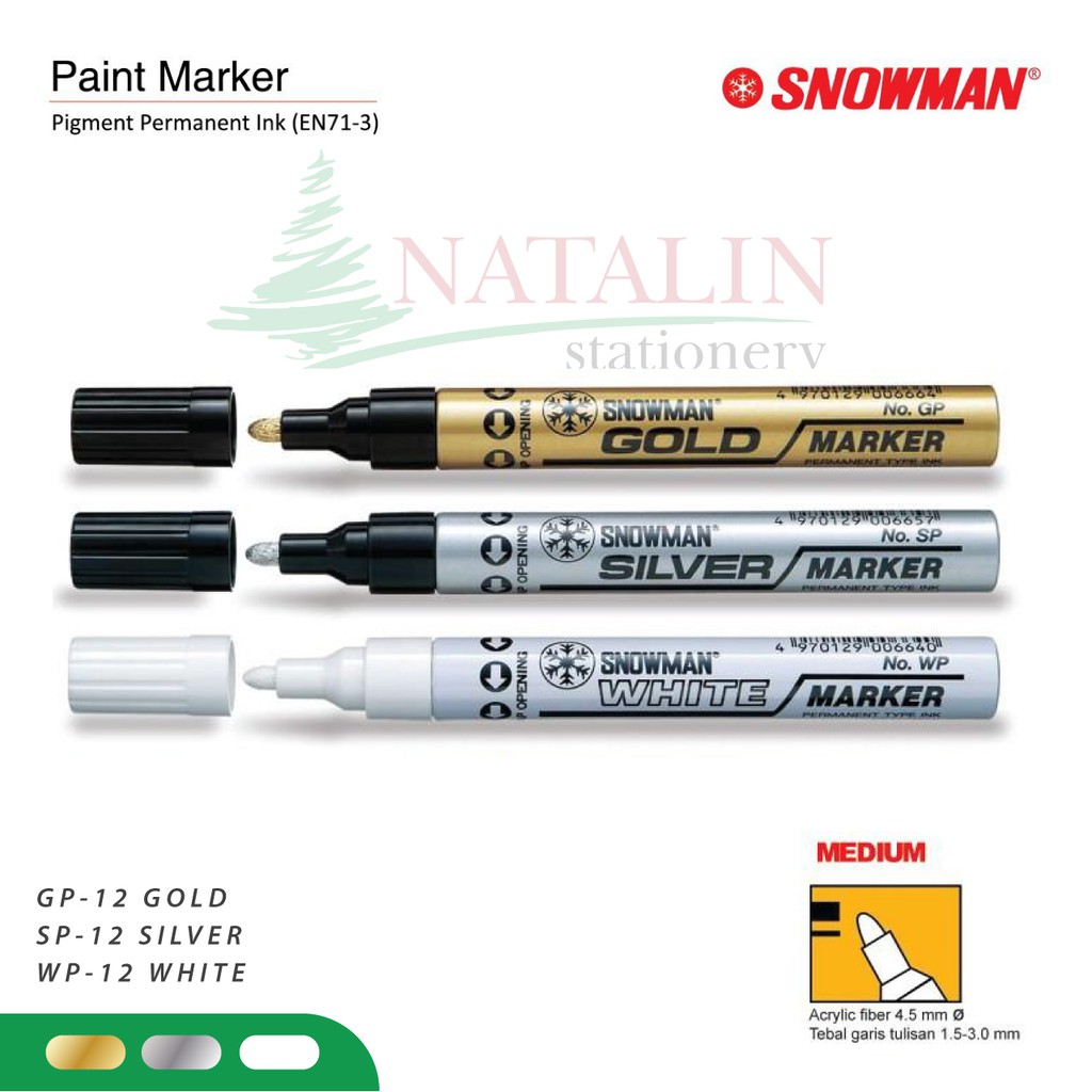 

SPIDOL PAINT MARKER ~SNOWMAN •MEDIUM