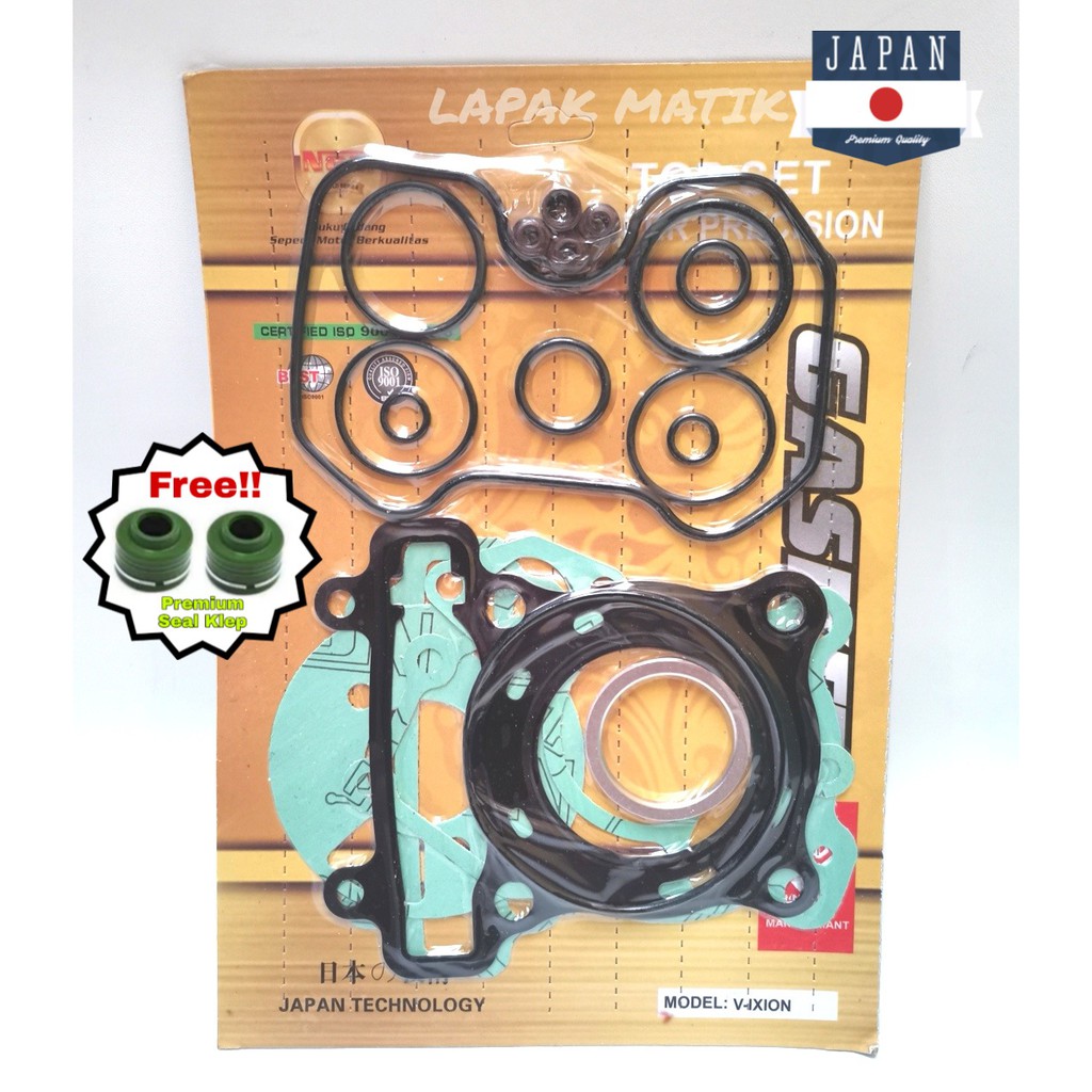 Paking Gasket TOP SET VIXION Nagoya Gold perpak packing