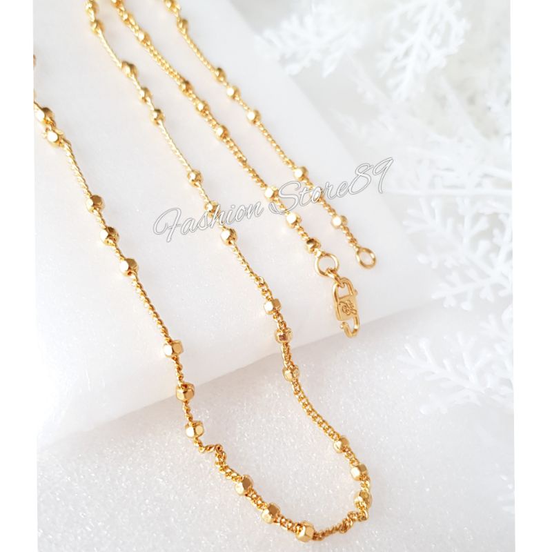 Kalung impor Xuping Yaxiya Nuri Merica Perhiasan lapis emas 18k Kalung Nori Fashion