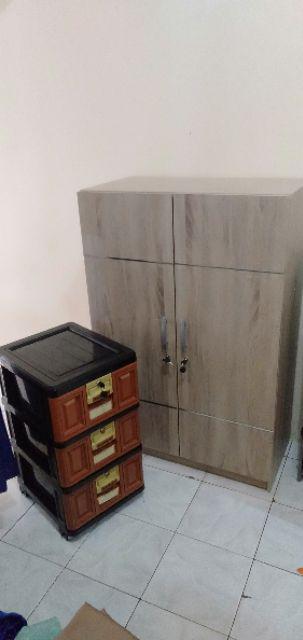 Napolly Drawer Plastik 3 Susun Non Karakter Stb 300 Bk1