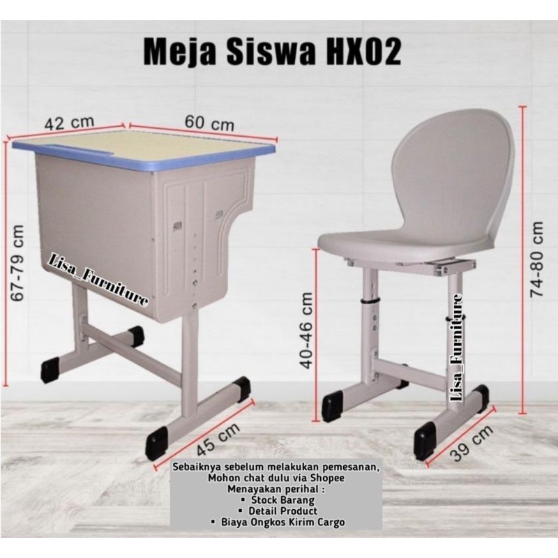 Meja Sekolah|Meja Sekolah SMA|Meja Sekolah Set|Meja Sekolah Kayu|Meja Belajar Minimalis|Meja Belajar