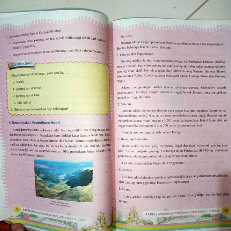 buku rapel untuk kelas 1,2&amp;3 (15×25cm)