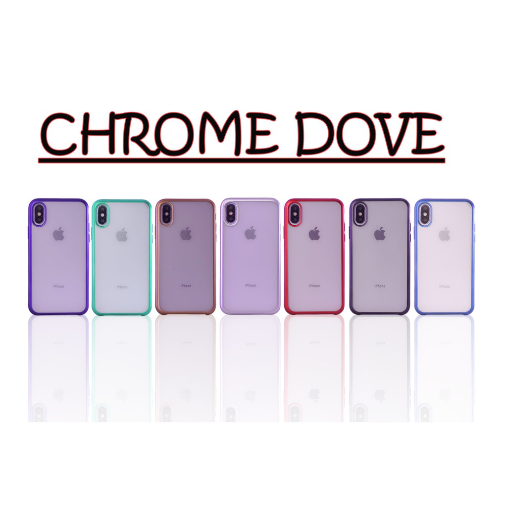 MallCasing - iPhone XR | XS Max | X/ XS | XI 5.8 TPU Chrome Dove Transparan Soft Case